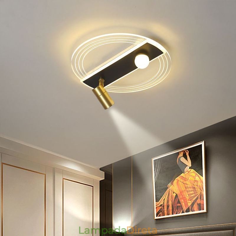 Luminária de teto exclusiva em acrílico para decoração e iluminação