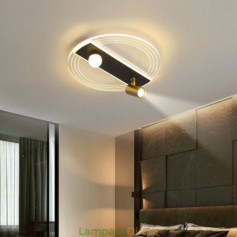 Luminária de teto exclusiva em acrílico para decoração e iluminação