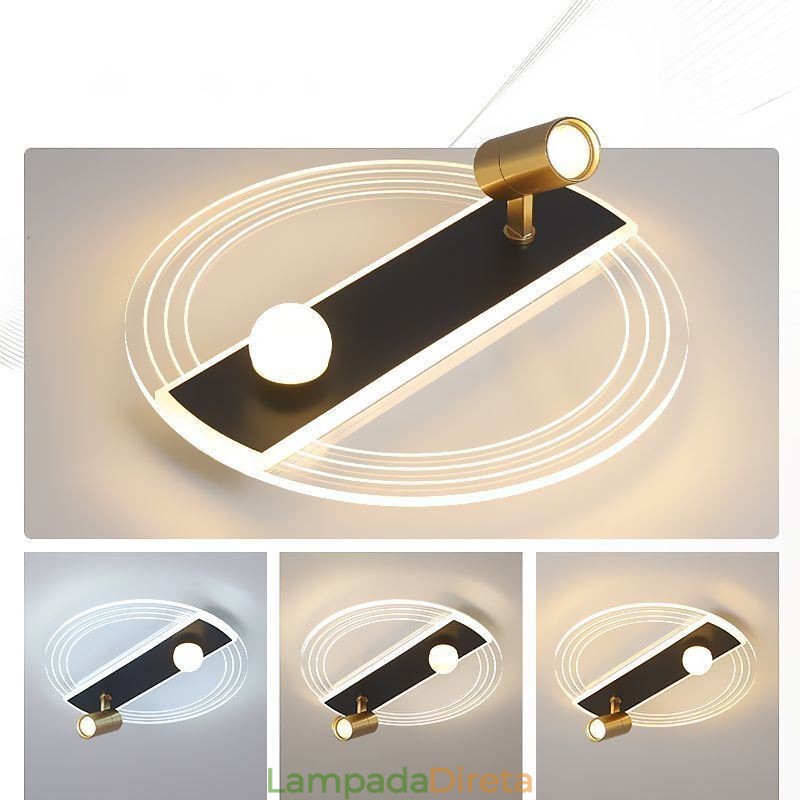 Luminária de teto exclusiva em acrílico para decoração e iluminação