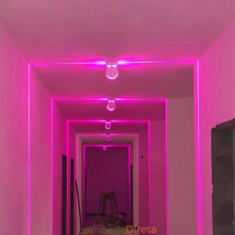 Luminária de parede moderna com luz de bar