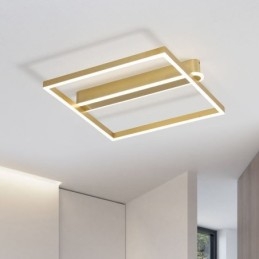 Luminária de teto quadrada acrílica embutida
