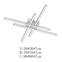 Luminária de teto embutida linear simples iluminação acrílica