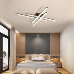 Luminária de teto embutida linear simples iluminação acrílica