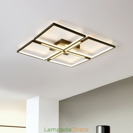 Luminária de teto quadrada embutida, luz decorativa acrílica Luminária de teto quadrada embutida, luz decorativa acrílica