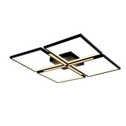 Luminária de teto quadrada embutida, luz decorativa acrílica