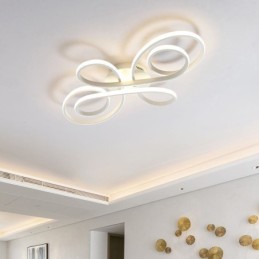 Luminária de teto embutida com nó chinês moderno