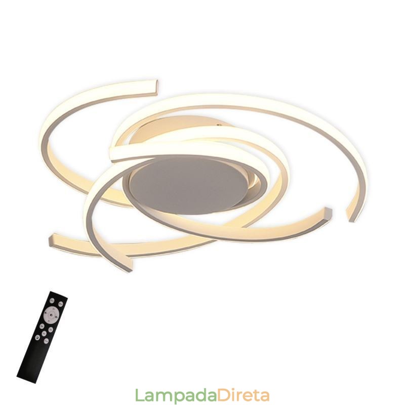 Luminária de teto embutida simples e moderna