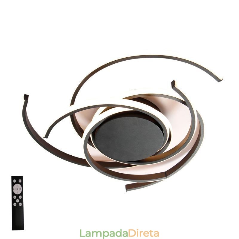 Luminária de teto embutida simples e moderna