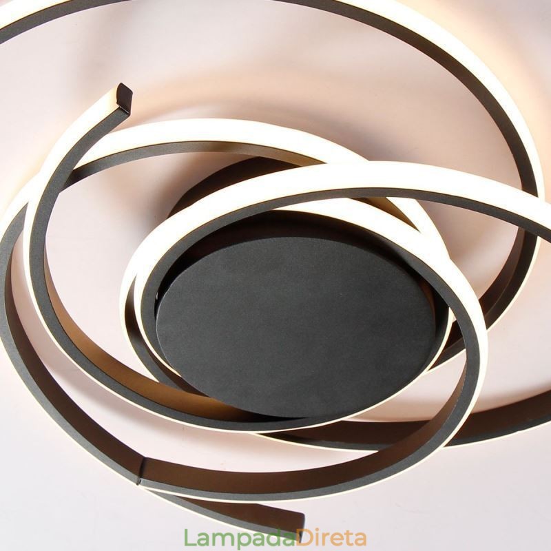 Luminária de teto embutida simples e moderna