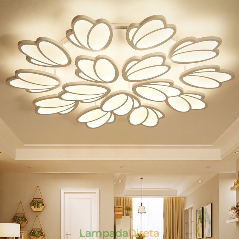 Luminária de teto embutida moderna Tulip Iluminação decorativa