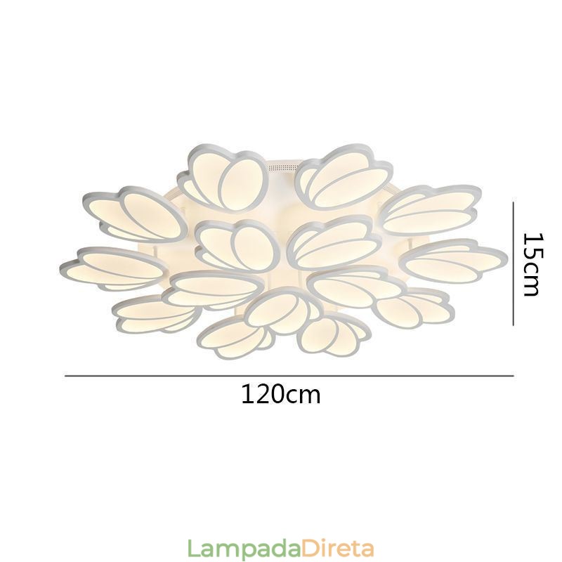 Luminária de teto embutida moderna Tulip Iluminação decorativa