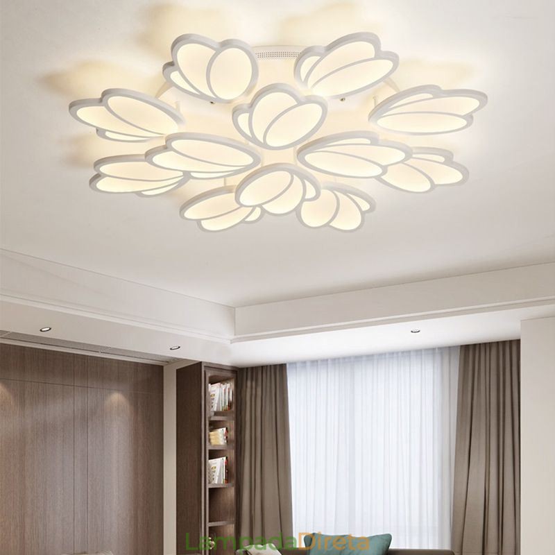 Luminária de teto embutida moderna Tulip Iluminação decorativa