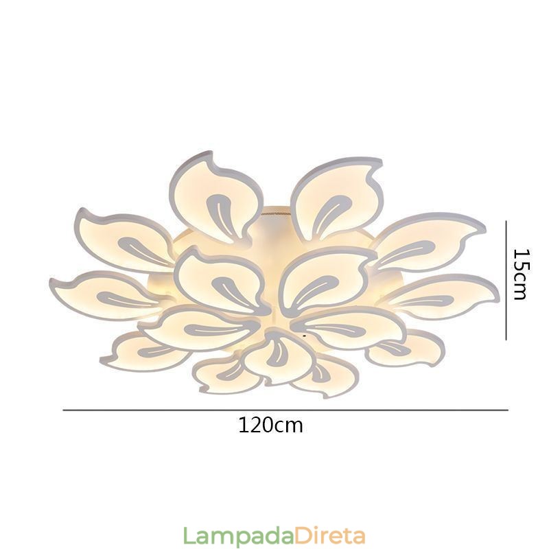 Luminária de teto embutida Creative Petal