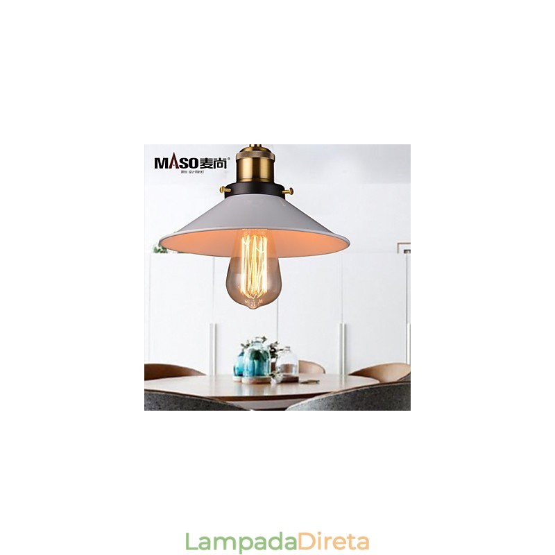 Lustre Mini Estilo Rústico Lodge Retro Metal