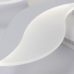 Luminária de teto embutida em formato de pétala acrílica