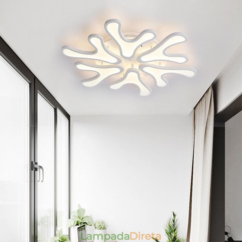 Luminária de teto embutida de chifre de acrílico