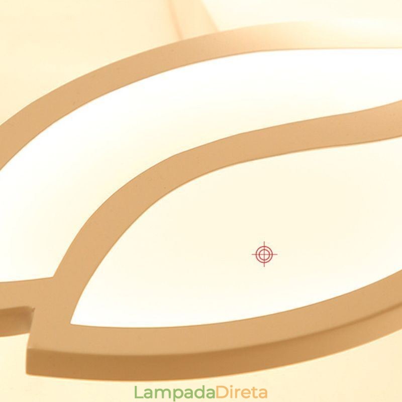 Luminária de teto embutida em forma de flor acrílica
