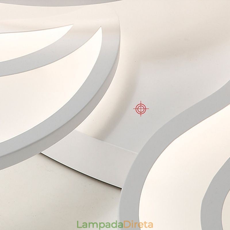 Luminária de teto embutida em forma de flor acrílica