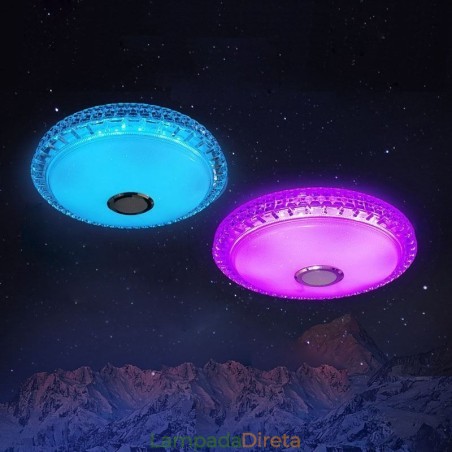 Luminária de teto embutida com controle remoto por aplicativo Bluetooth Music Speaker Light Luminária de teto embutida com controle remoto por aplicativo Bluetooth Music Speaker Light