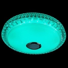 Luminária de teto embutida com controle remoto por aplicativo Bluetooth Music Speaker Light