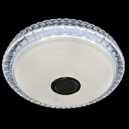 Luminária de teto embutida com controle remoto por aplicativo Bluetooth Music Speaker Light