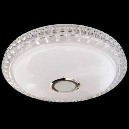 Luminária de teto embutida com controle remoto por aplicativo Bluetooth Music Speaker Light