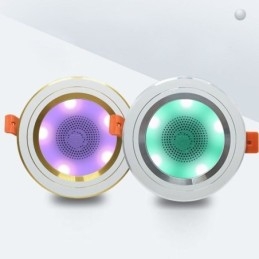 Downlight Bluetooth Música Alto-falante Lâmpada Celular Luz de Teto Inteligente