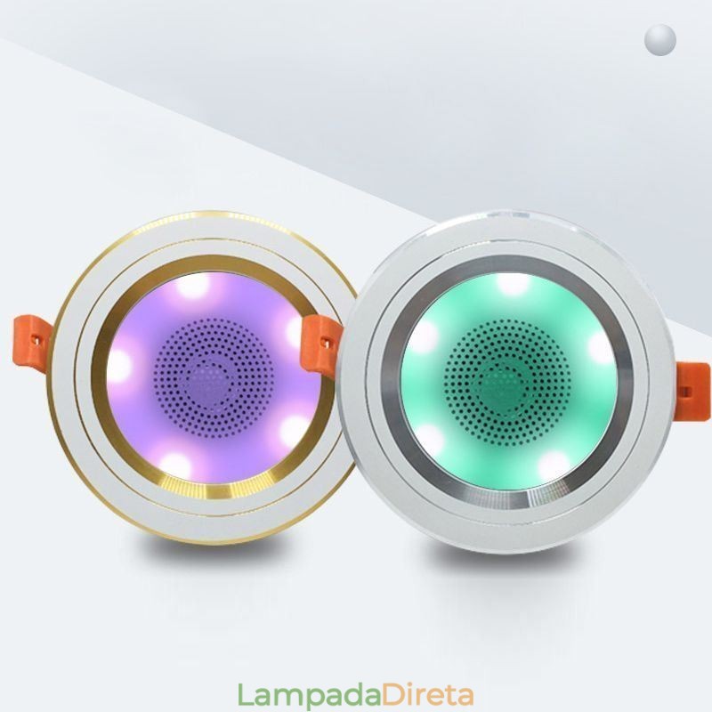 Downlight Bluetooth Música Alto-falante Lâmpada Celular Luz de Teto Inteligente
