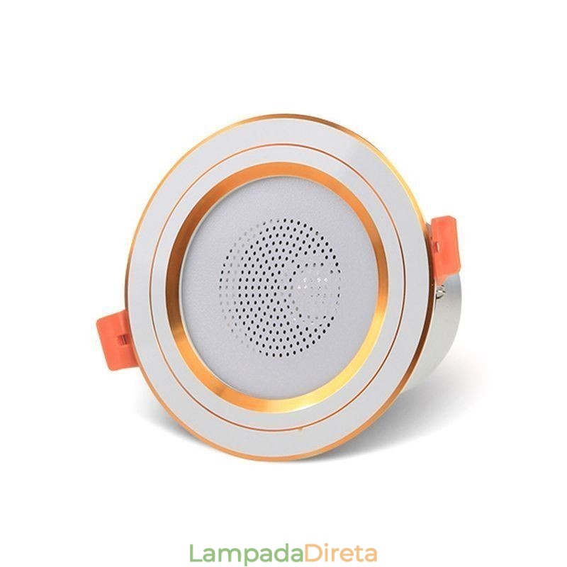 Downlight Bluetooth Música Alto-falante Lâmpada Celular Luz de Teto Inteligente