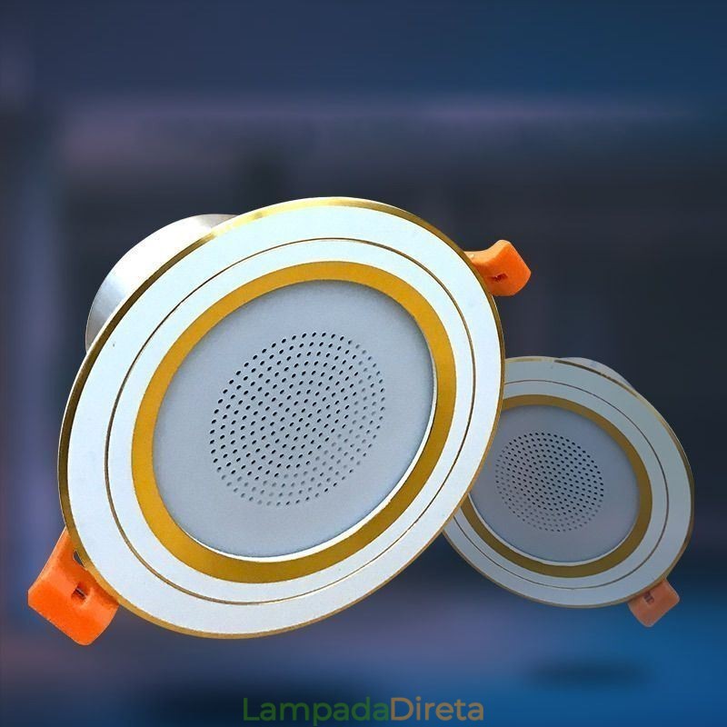 Downlight Bluetooth Música Alto-falante Lâmpada Celular Luz de Teto Inteligente