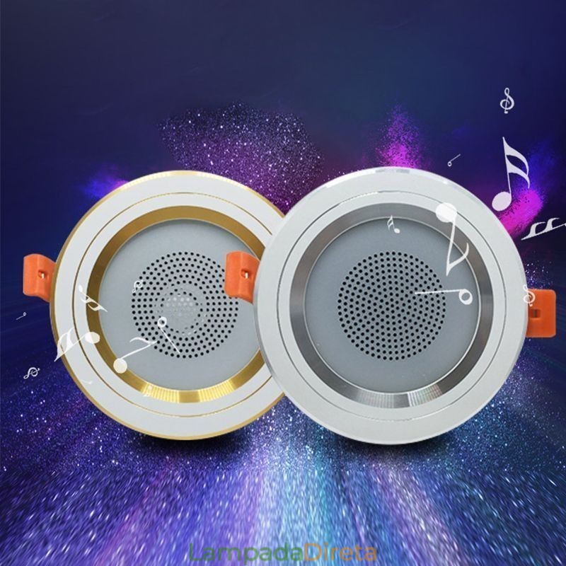 Downlight Bluetooth Música Alto-falante Lâmpada Celular Luz de Teto Inteligente