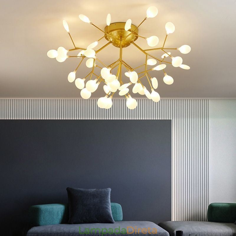 Luminária de teto embutida minimalista nórdica Luminária decorativa