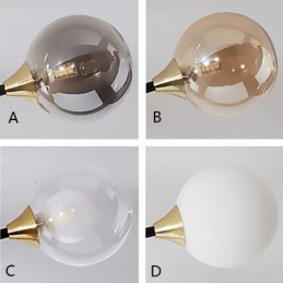 Luminária de teto Magic Bean de montagem embutida em bola de vidro