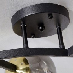 Luminária de teto de globo de vidro embutida moderna e minimalista