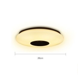Luminária de teto colorida embutida com função de temporização de alto-falante musical Bluetooth