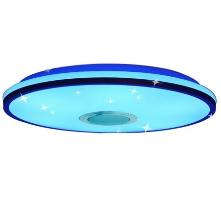 Luminária de teto colorida embutida com função de temporização de alto-falante musical Bluetooth Luminária de teto colorida embutida com função de temporização de alto-falante musical Bluetooth