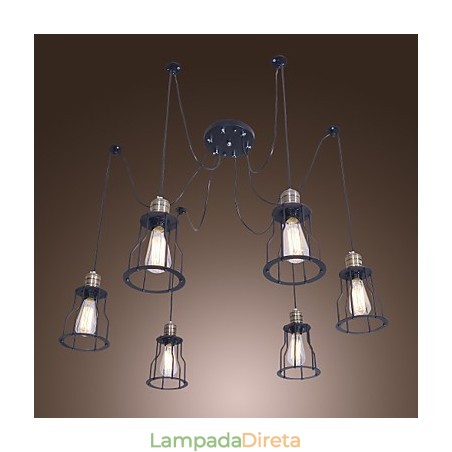Lustre de pintura estilo vintage clássico tradicional mini Lustre de pintura estilo vintage clássico tradicional mini