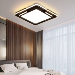 Luminária de teto quadrada de acrílico simples e moderna embutida