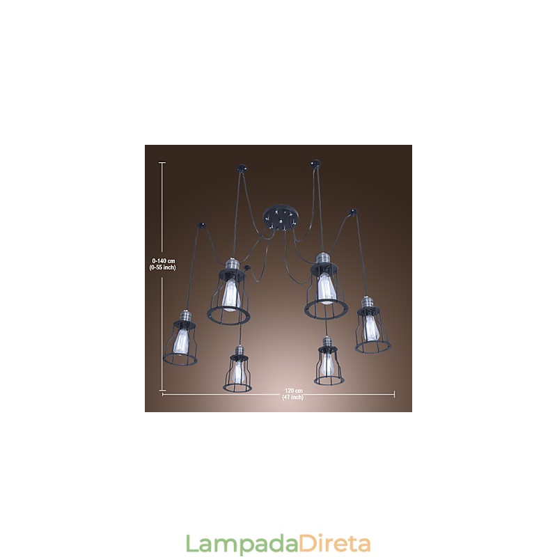Lustre de pintura estilo vintage clássico tradicional mini