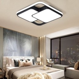 Luminária de teto geométrica moderna embutida em acrílico para decoração