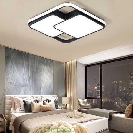 Luminária de teto geométrica moderna embutida em acrílico para decoração Luminária de teto geométrica moderna embutida em acrílico para decoração