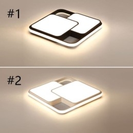 Luminária de teto geométrica moderna embutida em acrílico para decoração