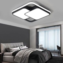 Luminária de teto geométrica moderna embutida em acrílico para decoração