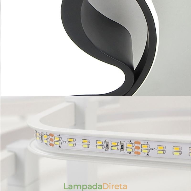 Luminária de teto embutida em estrela Luminária de teto simples e moderna