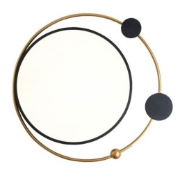 Luminária de teto contemporânea embutida em acrílico circular