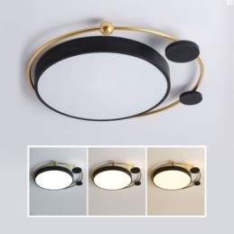 Luminária de teto contemporânea embutida em acrílico circular
