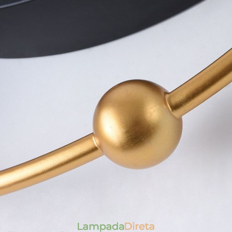 Luminária de teto contemporânea embutida em acrílico circular