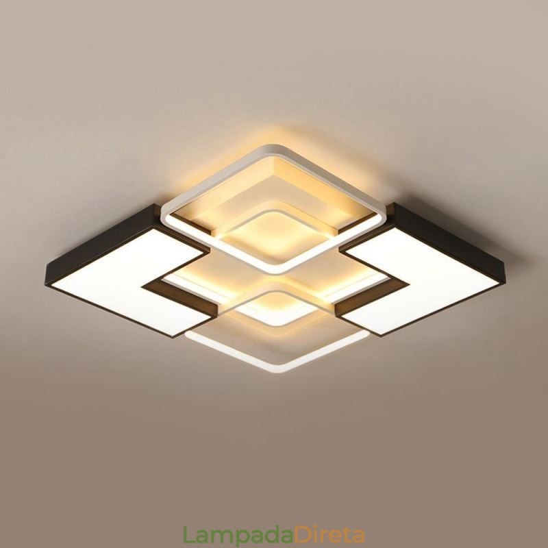 Luminária de teto embutida acrílica para decoração criativa