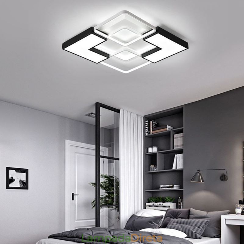 Luminária de teto embutida acrílica para decoração criativa