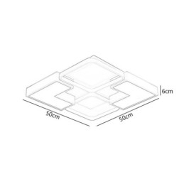 Luminária de teto embutida acrílica para decoração criativa